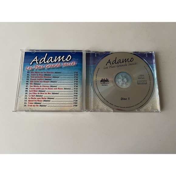 Adamo Les Plus Grands Succes CD 2004 Hot Town Music Import Belgium Play Tested - Picture 4 of 4